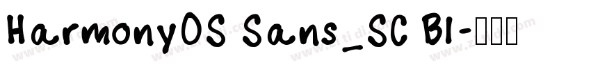 Harmony0S Sans_SC Bl字体转换